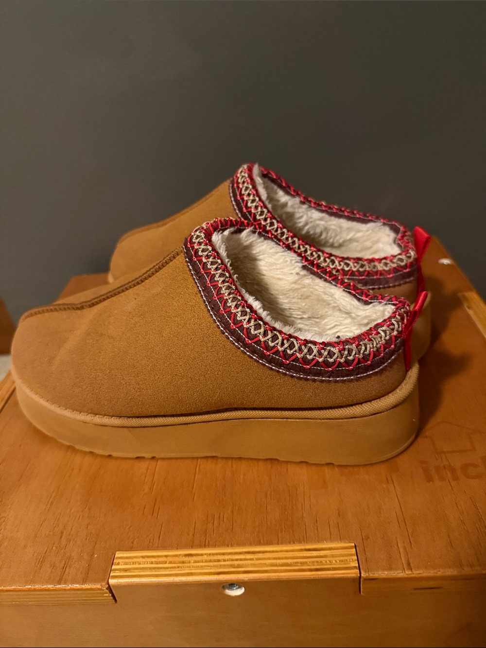 Women’s Cozy Slip-On Suede Mules in Brown - Picture 2 of 5